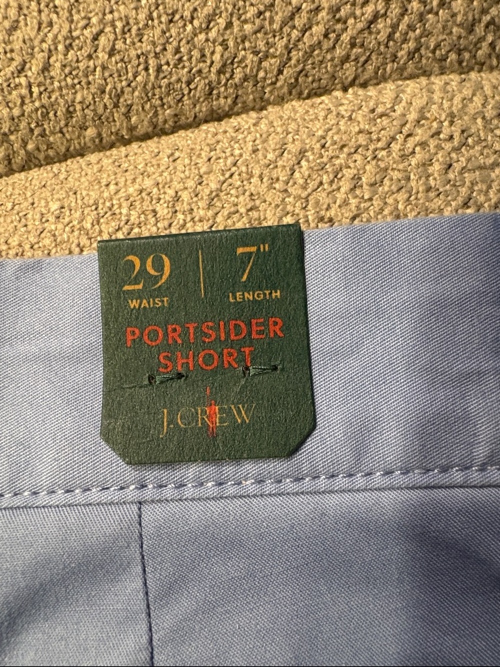 NWT J. Crew Light Blue Flat-Front Chino Shorts Waist 29 - Picture 7 of 7